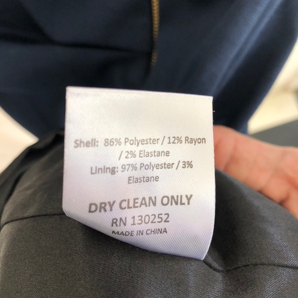 Eliza and Ethan Blue Asymmetrical Zip Dress - Picture 5 of 5